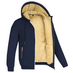 Men’s Winter Warm Fleece-Lined Zip Hoodie