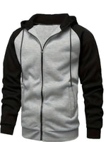Autumn/Winter Zipper Fleece Hooded Sweatshirt