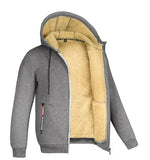 Men’s Winter Warm Fleece-Lined Zip Hoodie