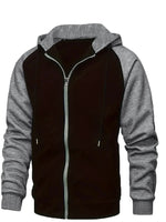 Autumn/Winter Zipper Fleece Hooded Sweatshirt