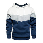 Men’s Patchwork Hooded Sweatshirt